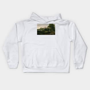 The Arcadian or Pastoral State by Thomas Cole Kids Hoodie